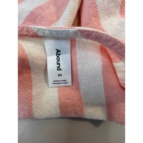 Abound Pink & White Striped Sleeveless Crop Top XS - Picture 3 of 7